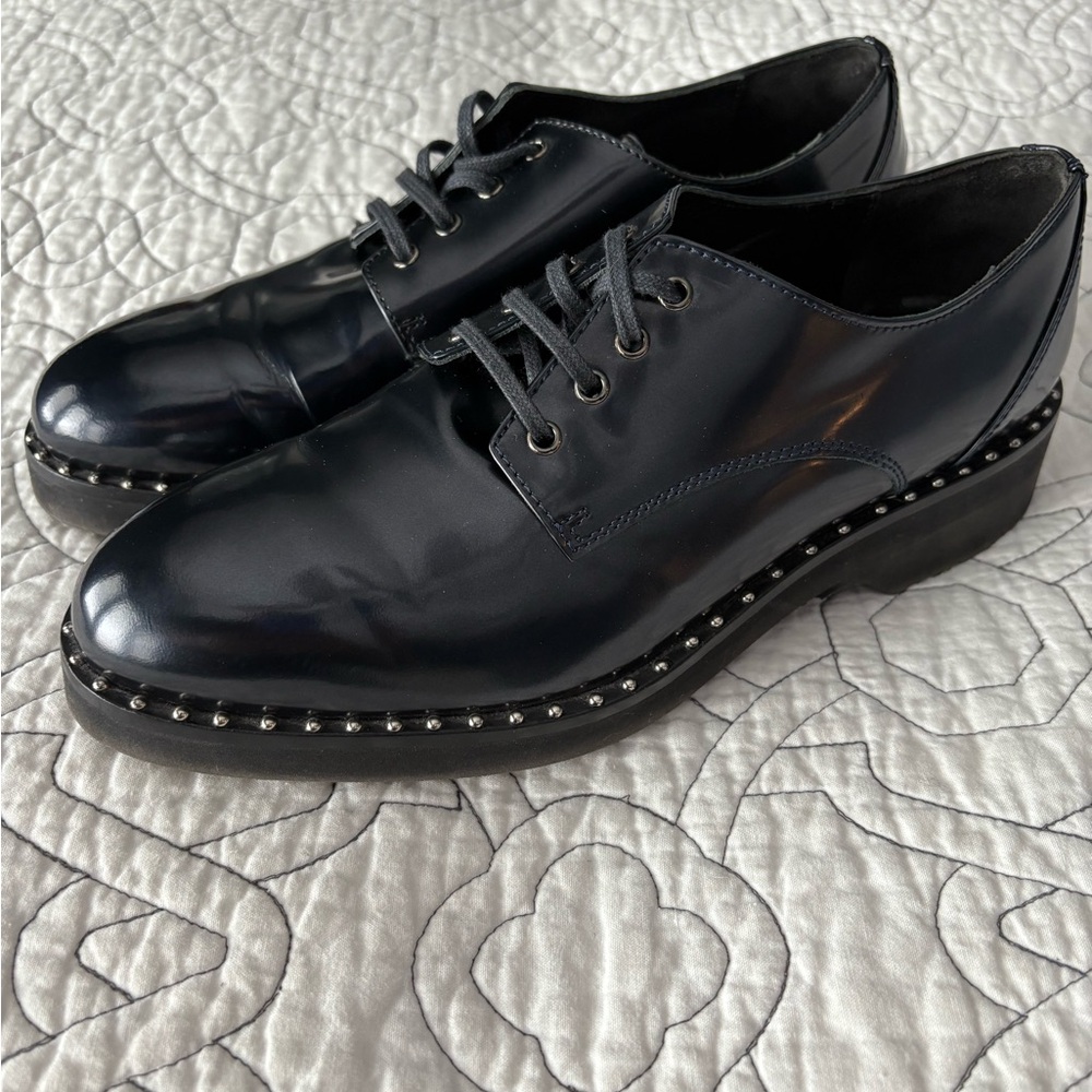 Women’s Navy Blue Studded shoes
